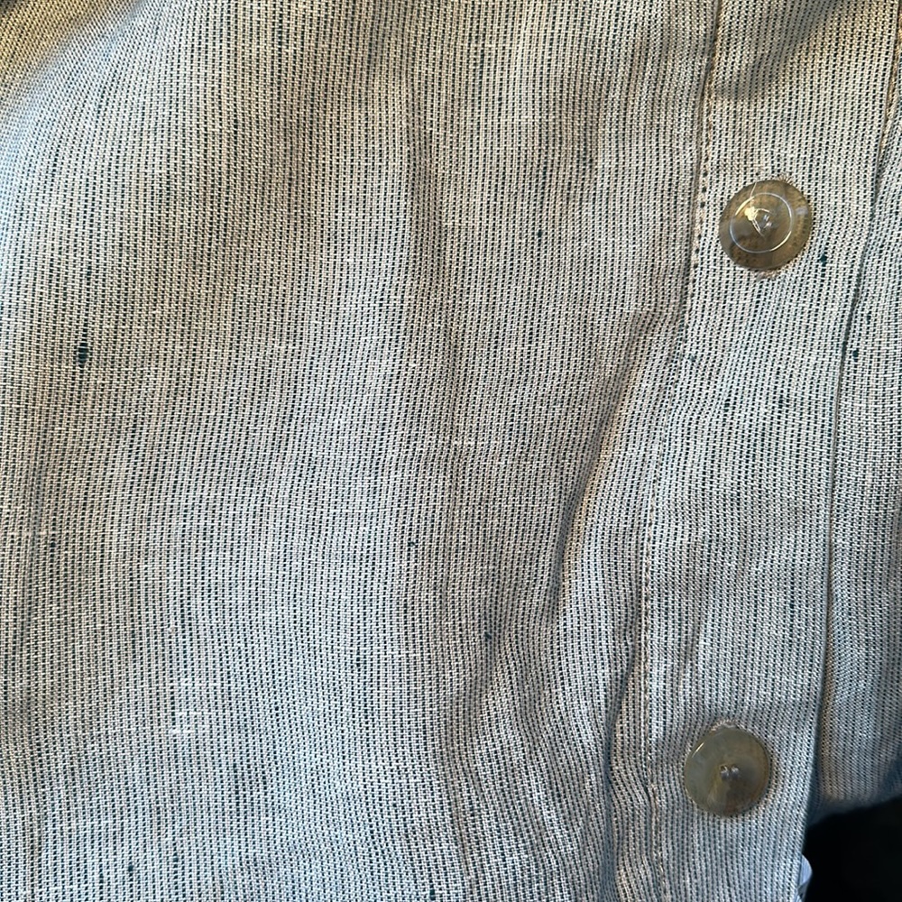 MARINA Rinaldi Linen Button Up Shacket/ Lightweight Jacket - Picture 8 of 9